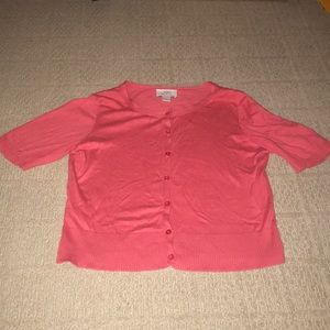 Ann Taylor Loft pink cardigan